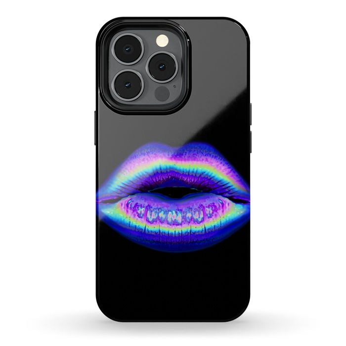 iPhone 13 pro StrongFit purple lips by haroulita