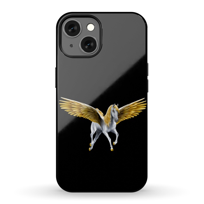 iPhone 13 StrongFit horse with golden wings by haroulita