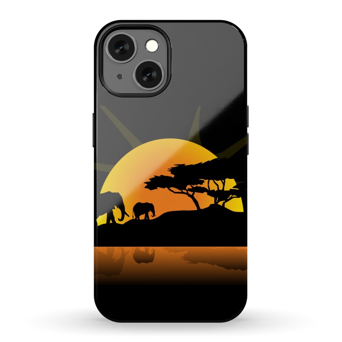 iPhone 13 StrongFit african sunset by haroulita