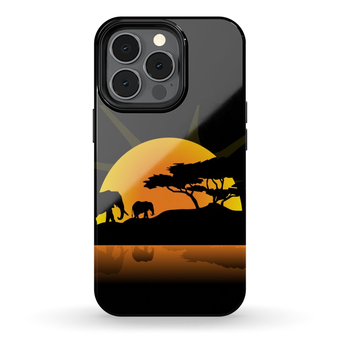 iPhone 13 pro StrongFit african sunset by haroulita
