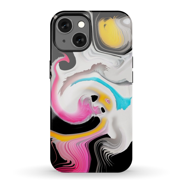 iPhone 13 StrongFit fluid art waves by haroulita
