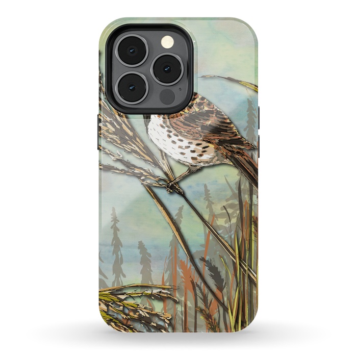 iPhone 13 pro StrongFit Reedbunting by Lotti Brown