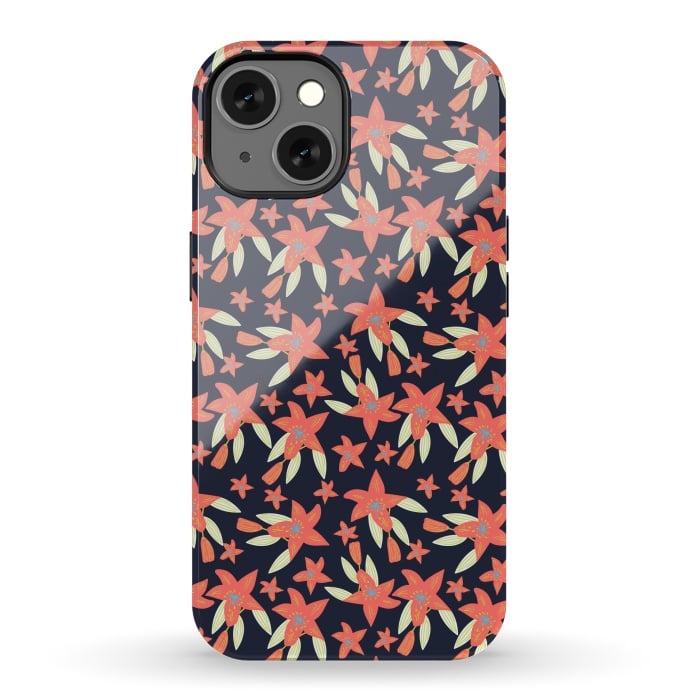 iPhone 13 StrongFit tiger lily flowers by Lovi Dianti