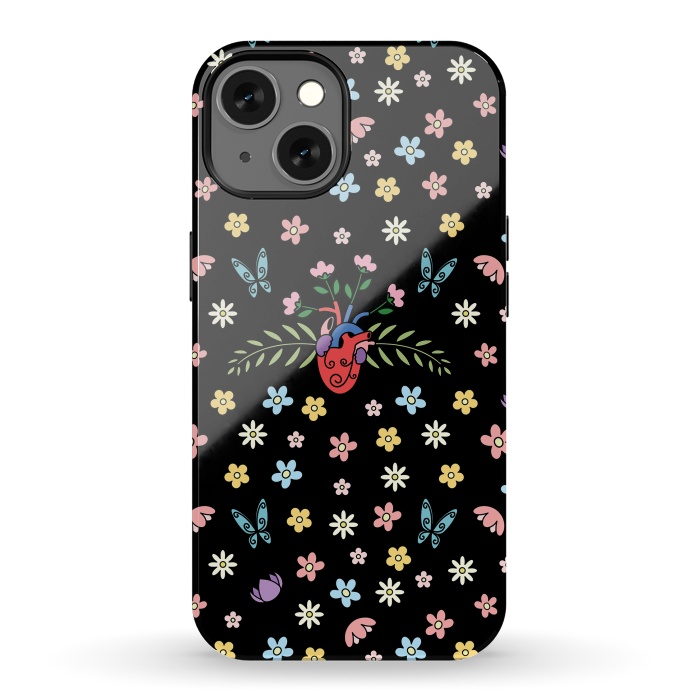 iPhone 13 StrongFit Blooming heart by Laura Nagel