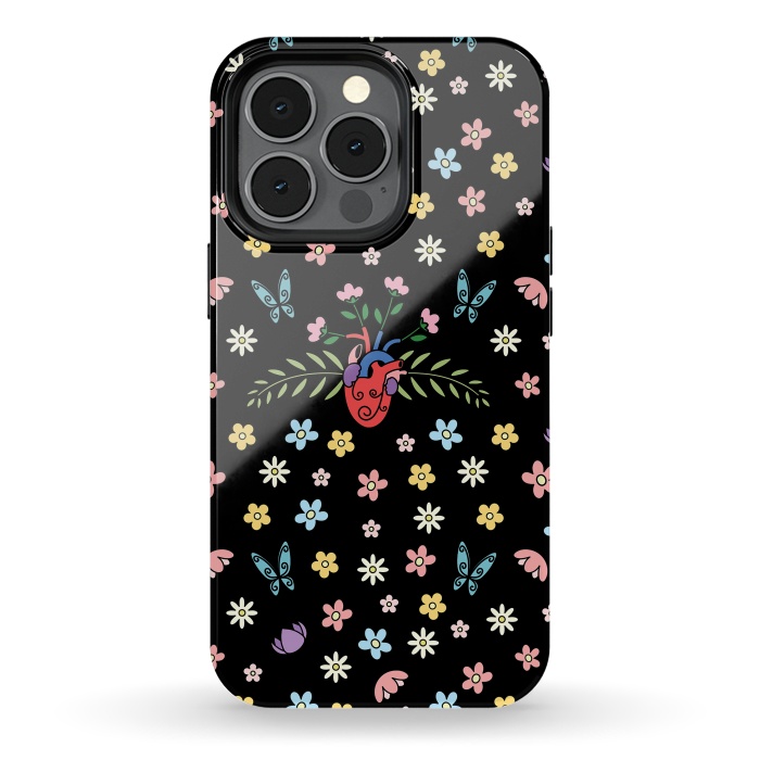 iPhone 13 pro StrongFit Blooming heart by Laura Nagel