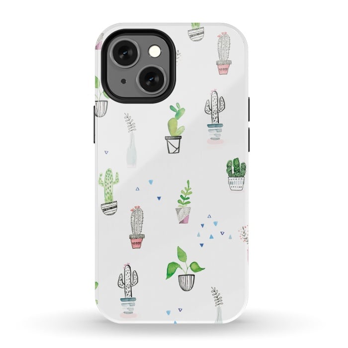 iPhone 13 mini StrongFit painted house plants - lauradidthis by lauradidthis
