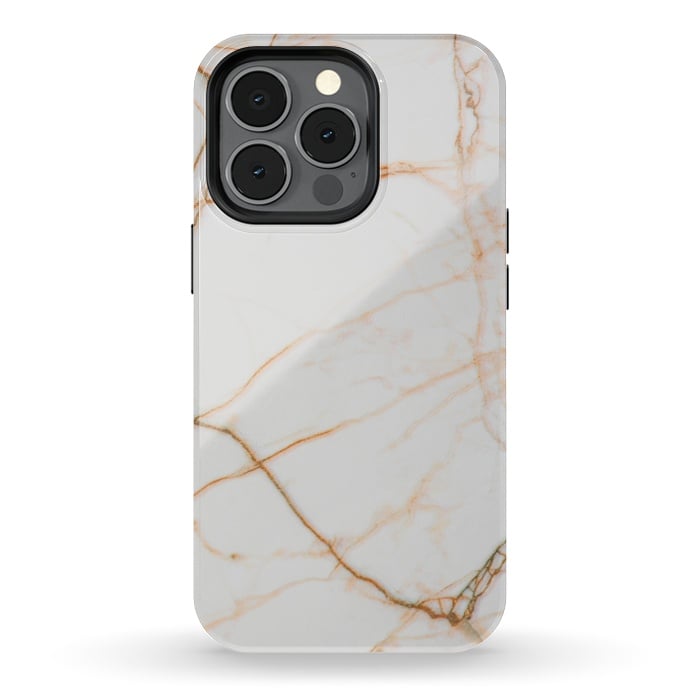 iPhone 13 pro StrongFit Gold marble by Winston