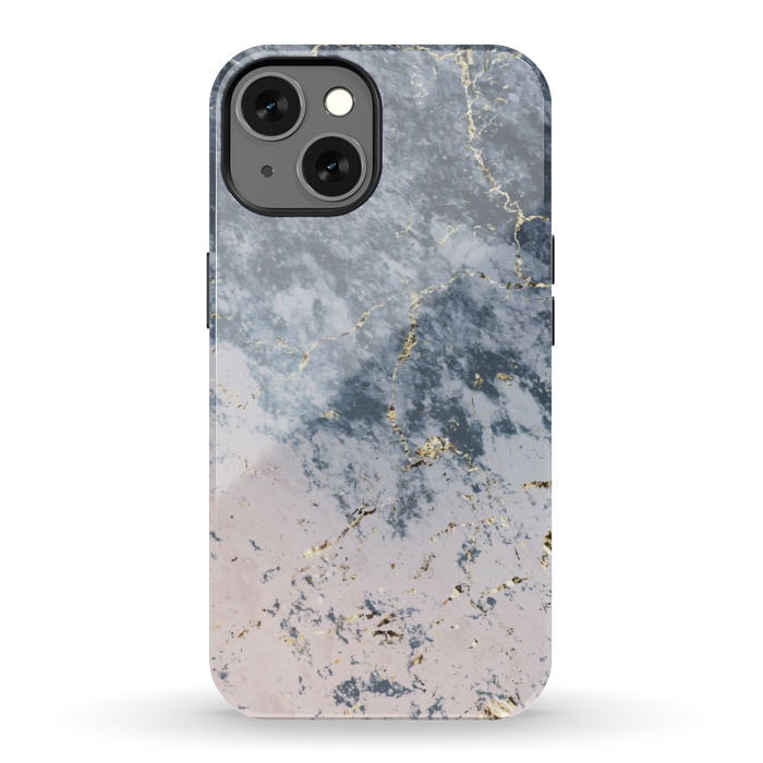 iPhone 13 StrongFit Pink and blue marble by Winston