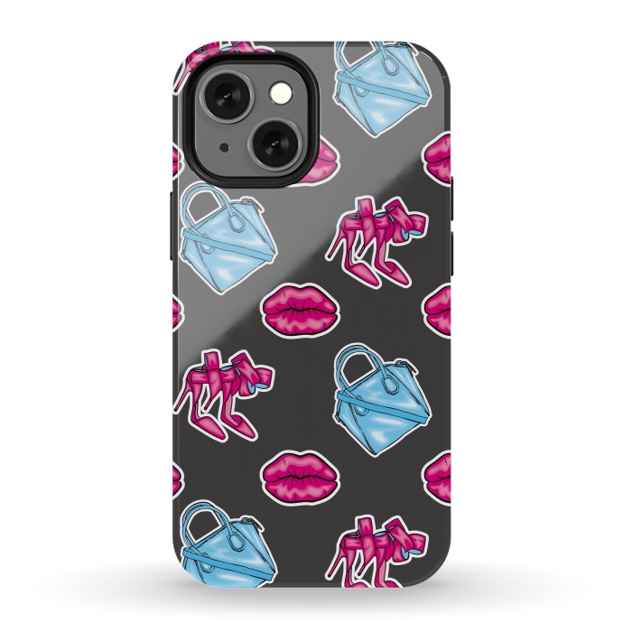 iPhone 13 mini StrongFit Beautiful background of the lips shoes and bags by ArtsCase