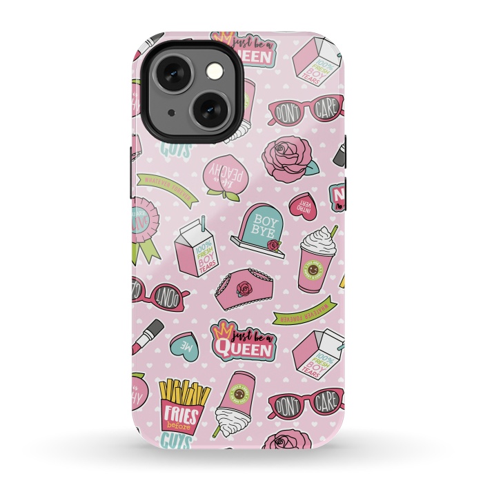 iPhone 13 mini StrongFit Girls Fashion Design With Cute Symbols by ArtsCase