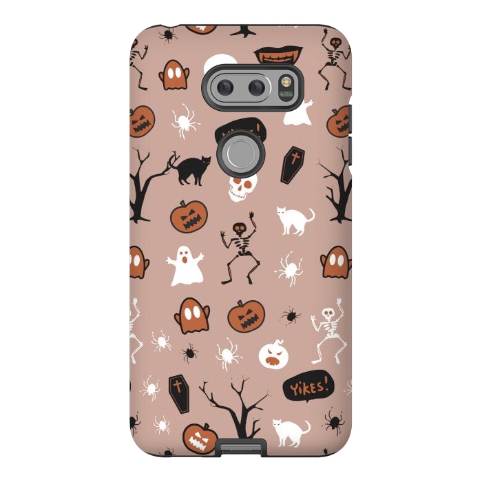 V30 StrongFit Halloween monsters pattern - skeletons, pumpkins, ghosts, cats, spiders by Oana 