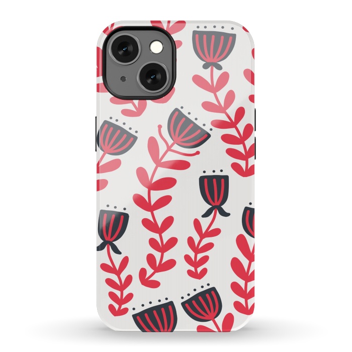 iPhone 13 StrongFit Red flowers by Winston