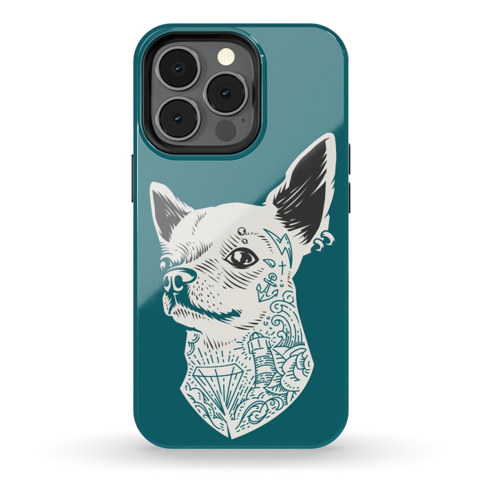iPhone 13 pro StrongFit Tattooed Chihuahua by Winston