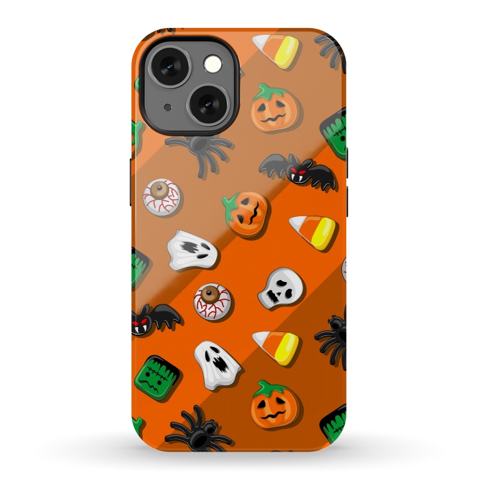 iPhone 13 StrongFit Halloween Spooky Candies Party by BluedarkArt