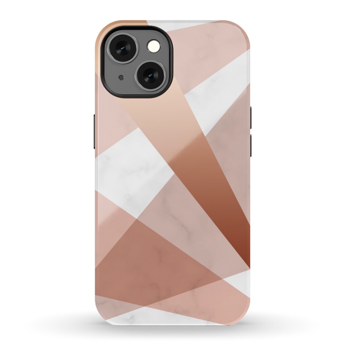 iPhone 13 StrongFit Marble Geometric design with peak figures by ArtsCase