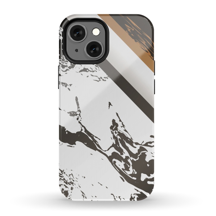iPhone 13 mini StrongFit Marble with cubes and geometric figures by ArtsCase