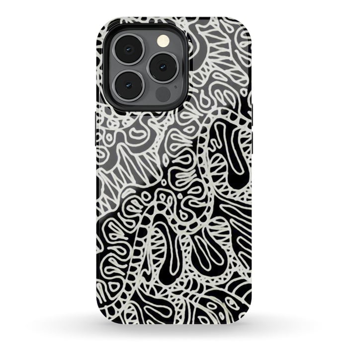 iPhone 13 pro StrongFit Doodle Ethnic Style G361 by Medusa GraphicArt