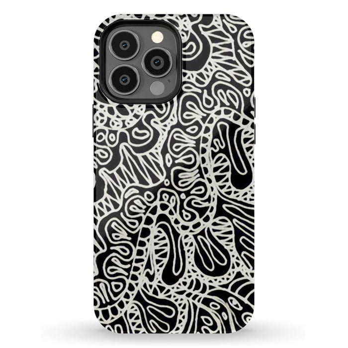 iPhone 13 Pro Max StrongFit Doodle Ethnic Style G361 by Medusa GraphicArt