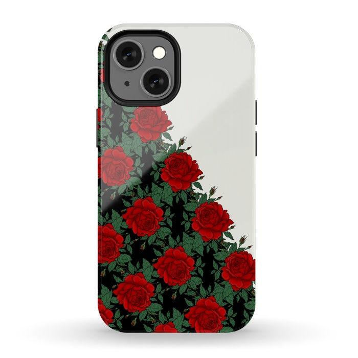 iPhone 13 mini StrongFit Red roses pattern by Jms
