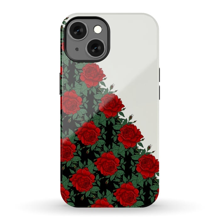 iPhone 13 StrongFit Red roses pattern by Jms