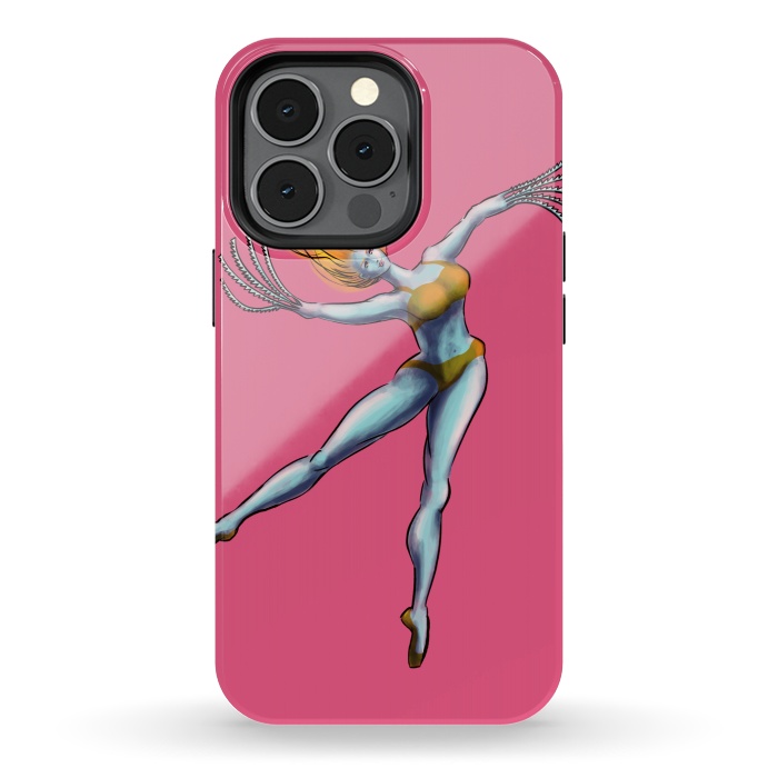 iPhone 13 pro StrongFit Weird Dancer Girl With Saw Hands by Boriana Giormova