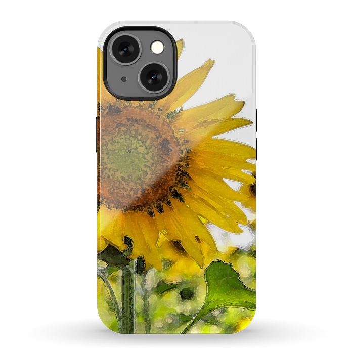 iPhone 13 StrongFit Sunflowers by Allgirls Studio