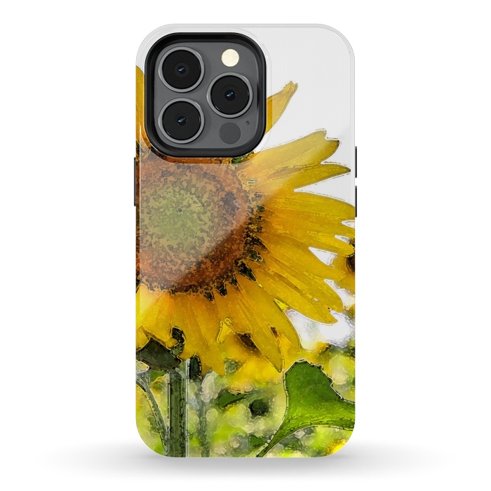 iPhone 13 pro StrongFit Sunflowers by Allgirls Studio