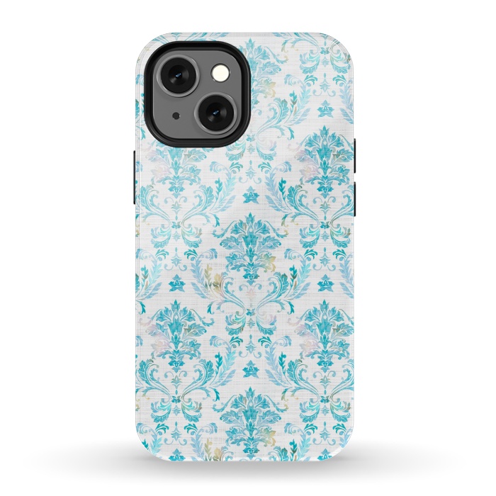 iPhone 13 mini StrongFit Demure Damask by gingerlique