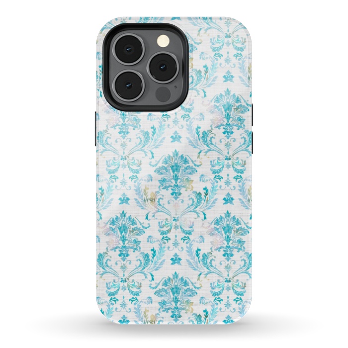 iPhone 13 pro StrongFit Demure Damask by gingerlique