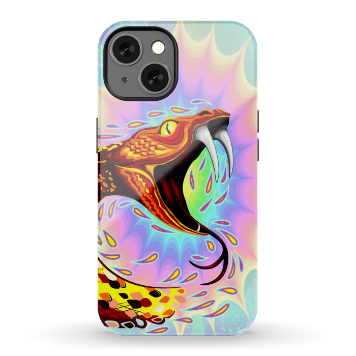 iPhone 13 StrongFit Snake Attack Psychedelic Art by BluedarkArt