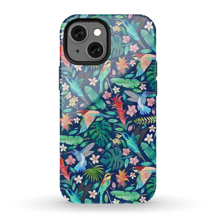 iPhone 13 mini StrongFit Birds In Bohemian Paradise by Tangerine-Tane