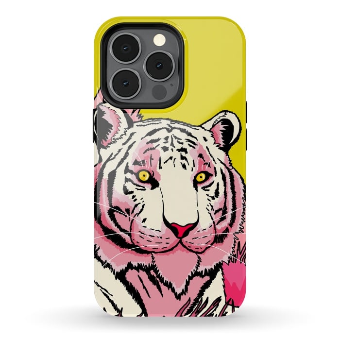 iPhone 13 pro StrongFit The pink tone tiger by Steve Wade (Swade)