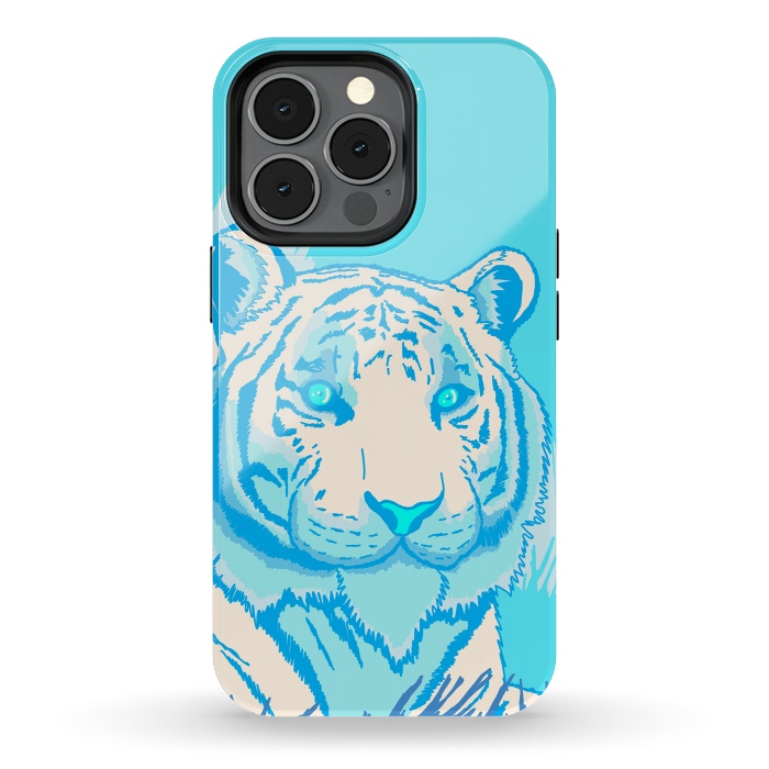 iPhone 13 pro StrongFit The blue tiger by Steve Wade (Swade)