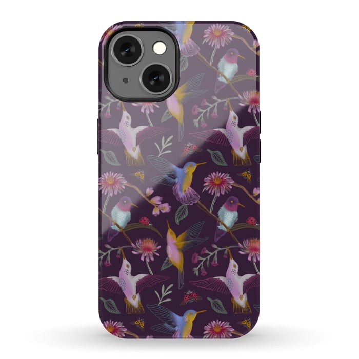 iPhone 13 StrongFit Hummingbirds by Tishya Oedit