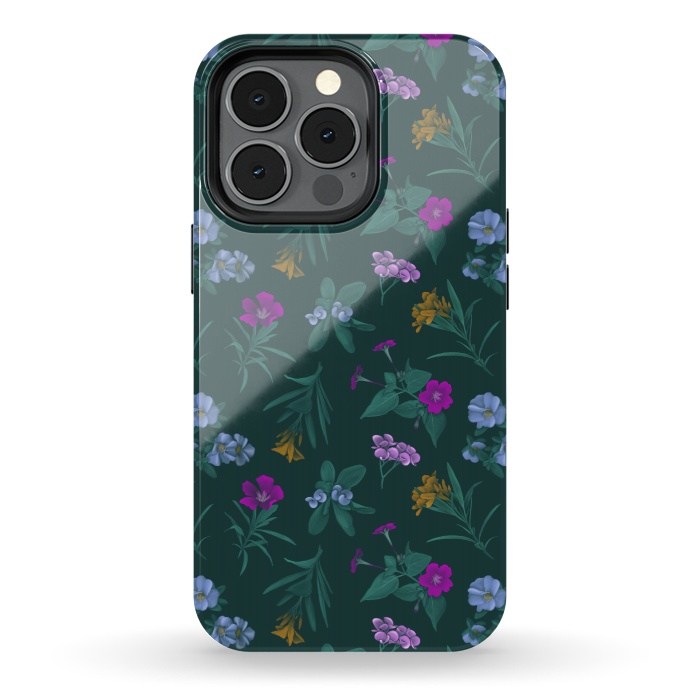 iPhone 13 pro StrongFit Tropical Flowers by Tishya Oedit