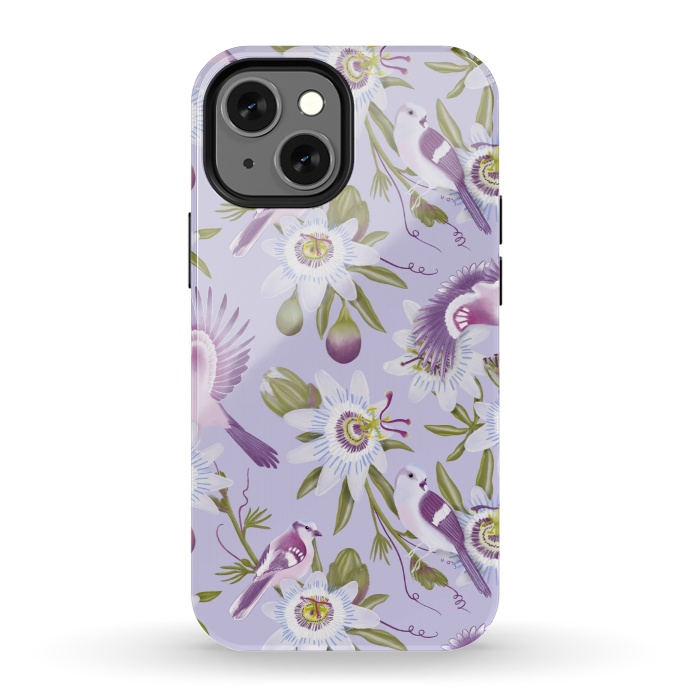 iPhone 13 mini StrongFit Passion Flowers by Tishya Oedit