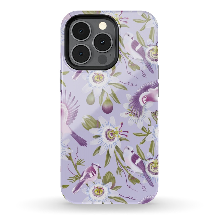 iPhone 13 pro StrongFit Passion Flowers by Tishya Oedit