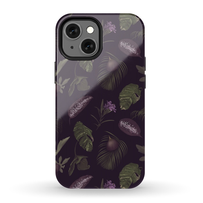 iPhone 13 mini StrongFit Tropical Figs by Tishya Oedit