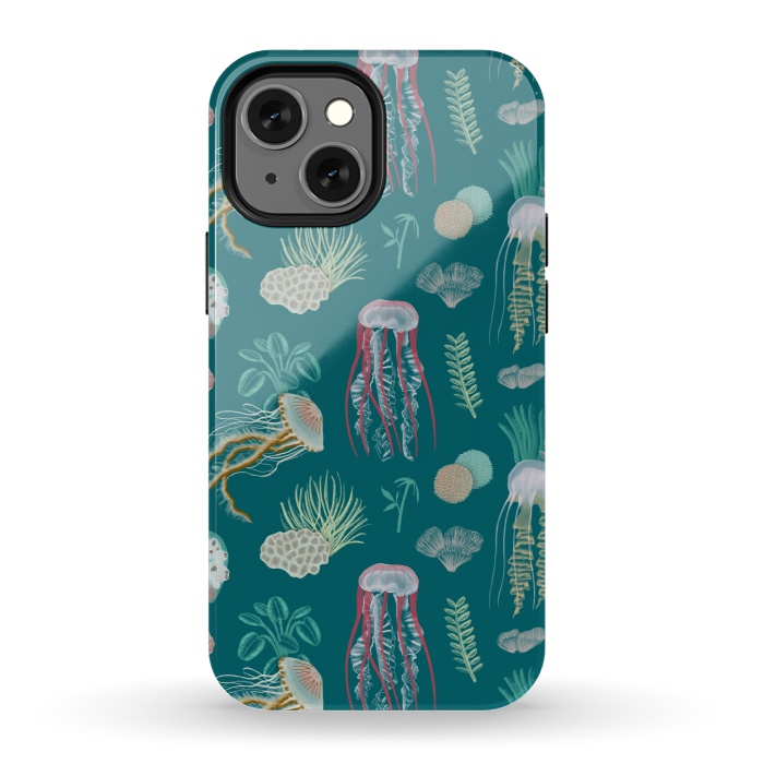 iPhone 13 mini StrongFit Jellyfish by Tishya Oedit