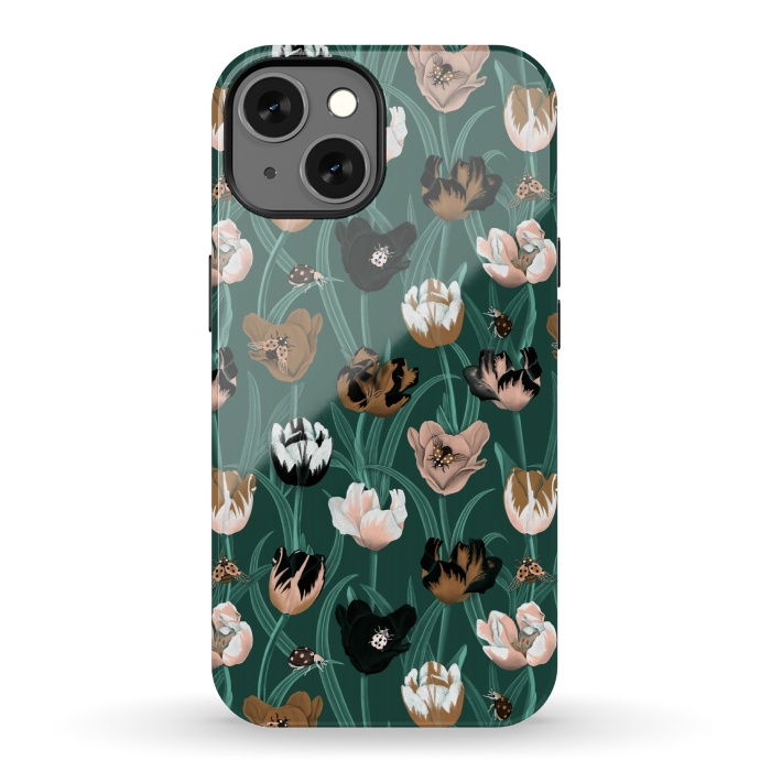 iPhone 13 StrongFit Tulips by Tishya Oedit
