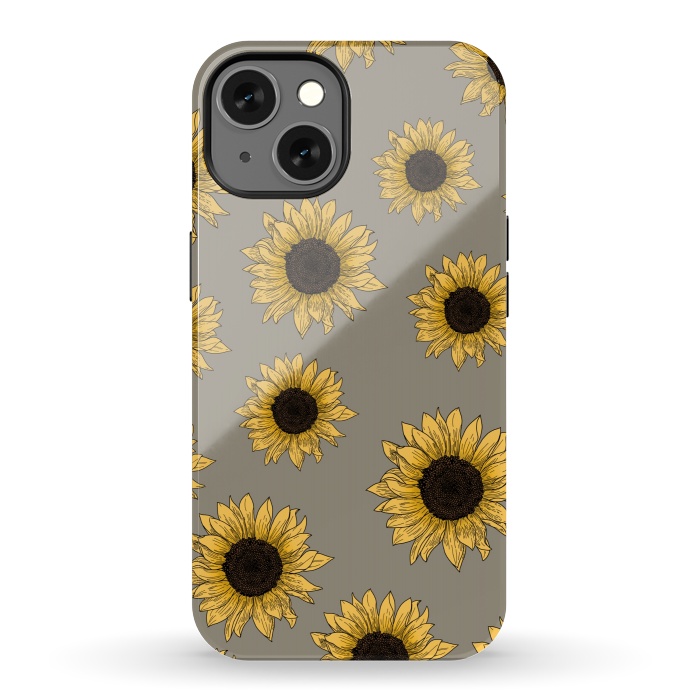 iPhone 13 StrongFit Sunflowers by Jms