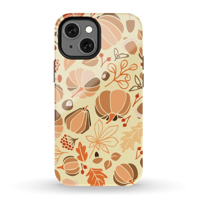 iPhone 13 mini StrongFit Fall Fruits in Orange and Yellow by Paula Ohreen