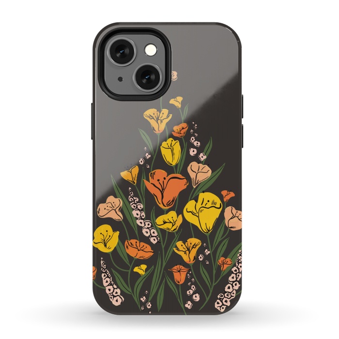 iPhone 13 mini StrongFit Wild Poppies by Melissa Lee