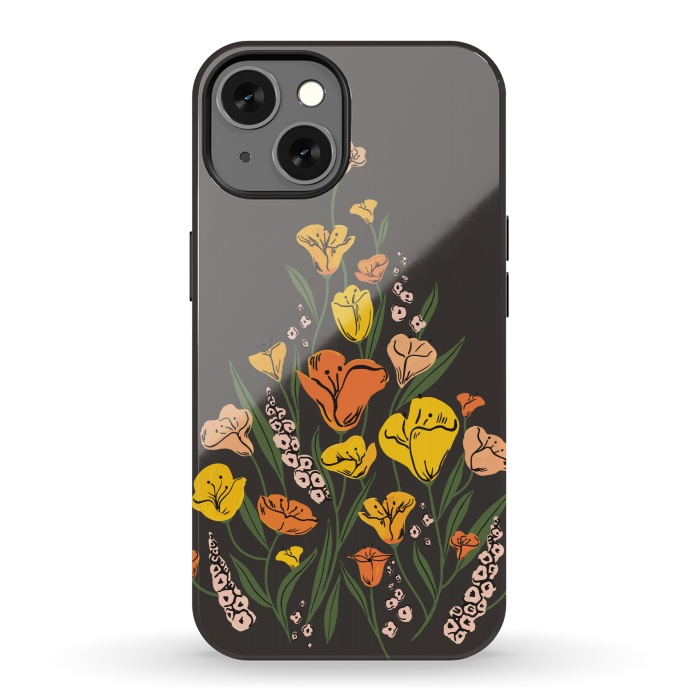 iPhone 13 StrongFit Wild Poppies by Melissa Lee