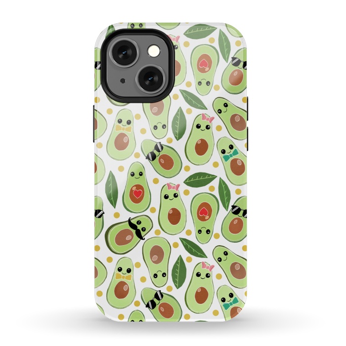 iPhone 13 mini StrongFit Stylish Avocados by Tangerine-Tane