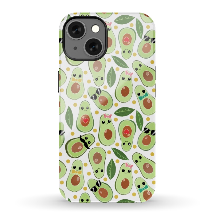 iPhone 13 StrongFit Stylish Avocados by Tangerine-Tane