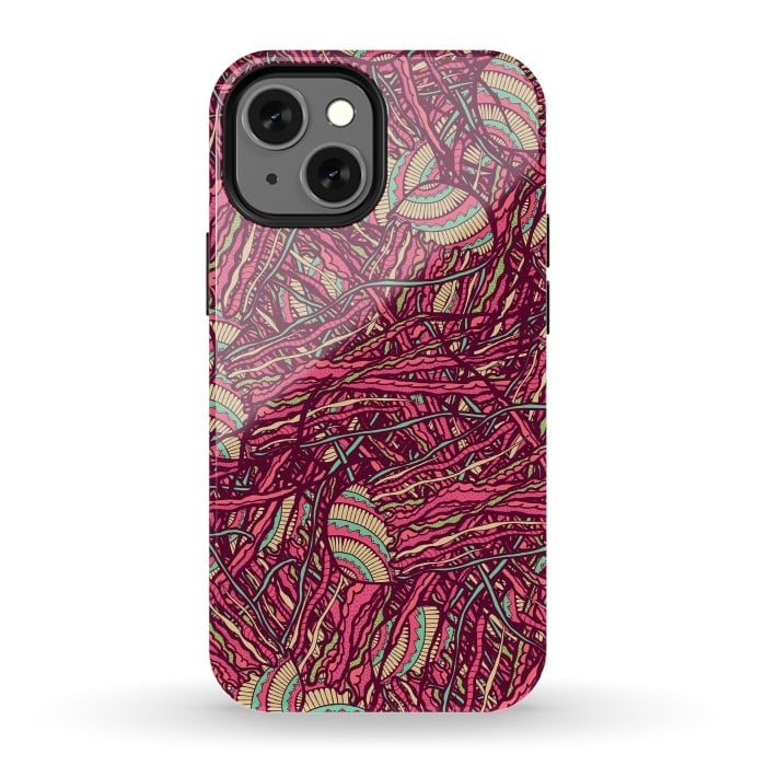 iPhone 13 mini StrongFit Jellyfish jungle by Steve Wade (Swade)