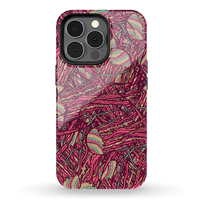 iPhone 13 pro StrongFit Jellyfish jungle by Steve Wade (Swade)