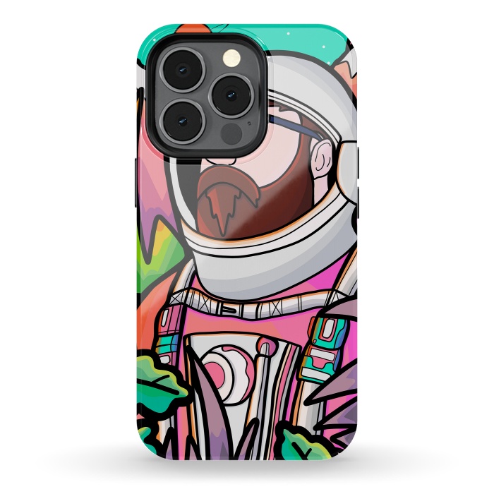 iPhone 13 pro StrongFit Pastel astronaut by Steve Wade (Swade)