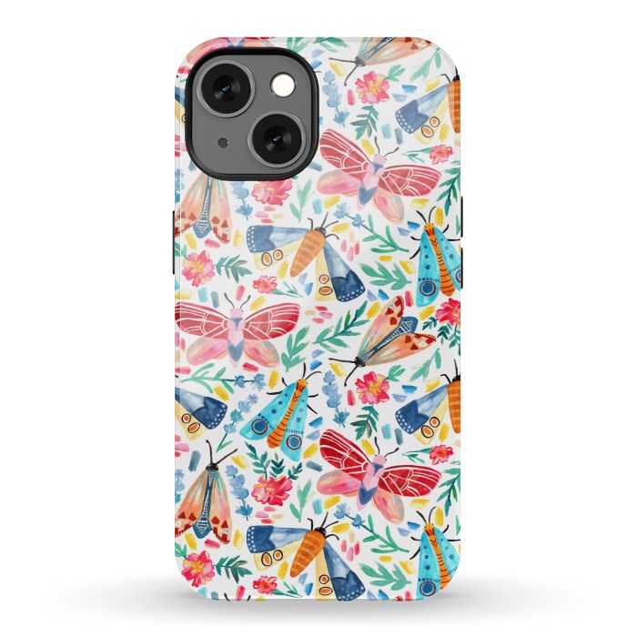 iPhone 13 StrongFit Moth Confetti by Tangerine-Tane